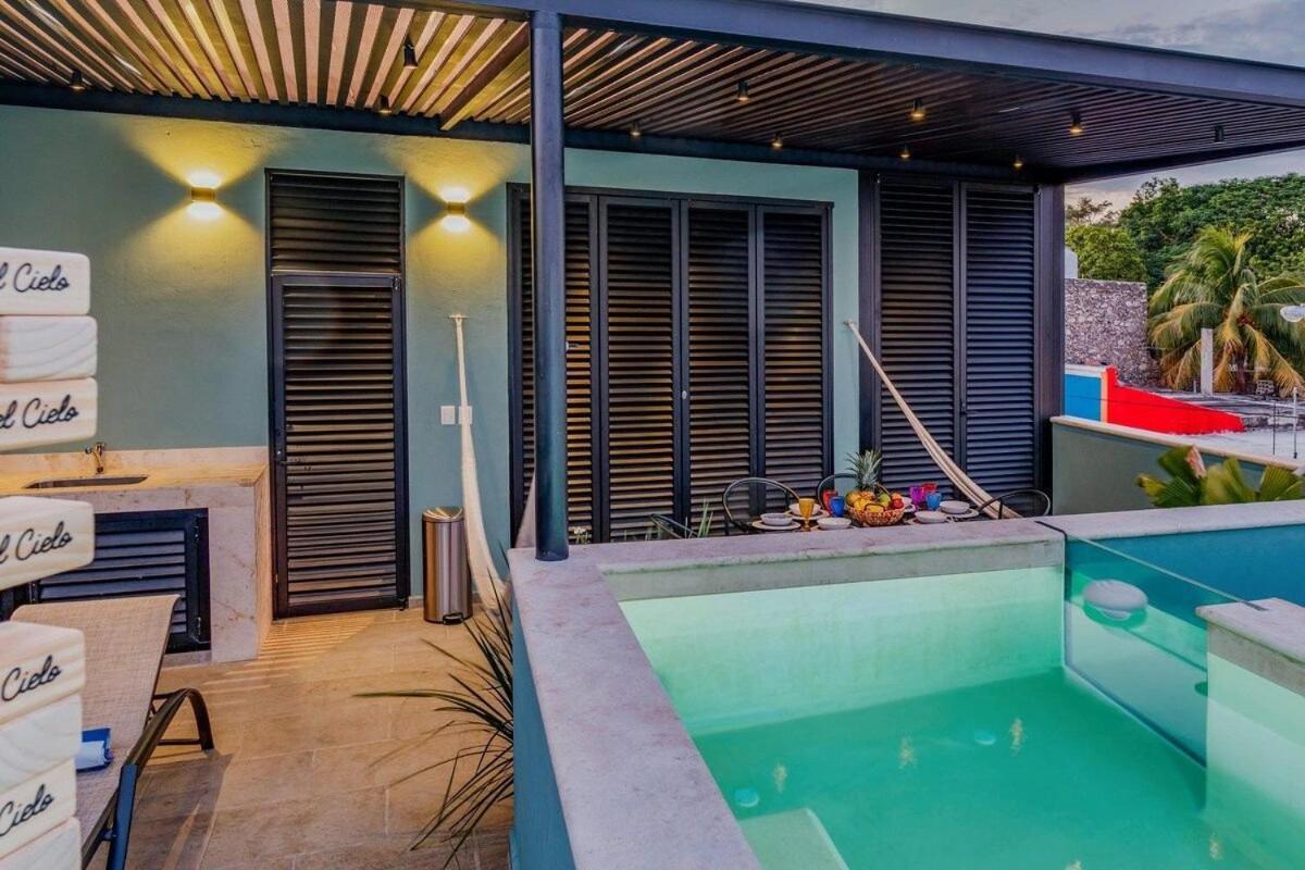 Rincon Del Cielo Rooftop With Glass Walled Pool Mérida Zewnętrze zdjęcie